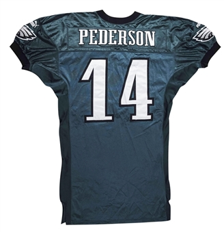 Doug Pederson Game Used Philadelphia Eagles Jersey 